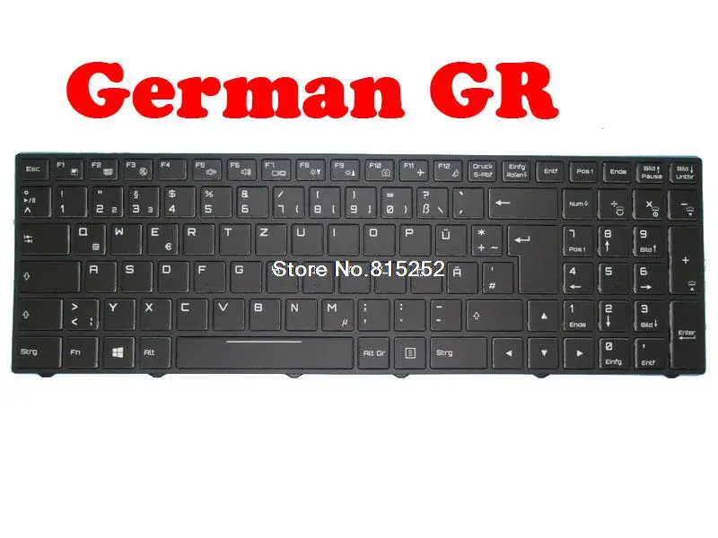 Tastatura Laptop SKIKK Cu Cadru Negru German GR, Cu din spate vanzare \ Computer & Office - www.cosmeticetop.ro